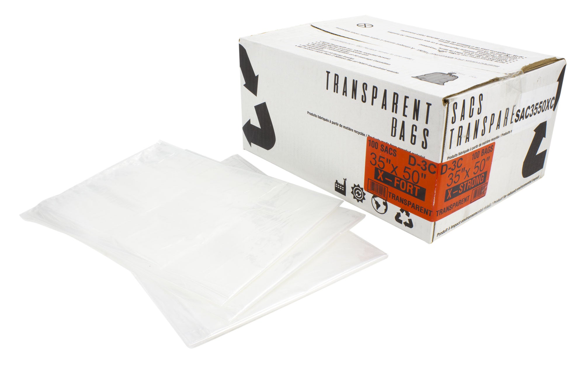 Commercial Garbage / Trash Bags - EX STRONG - 35