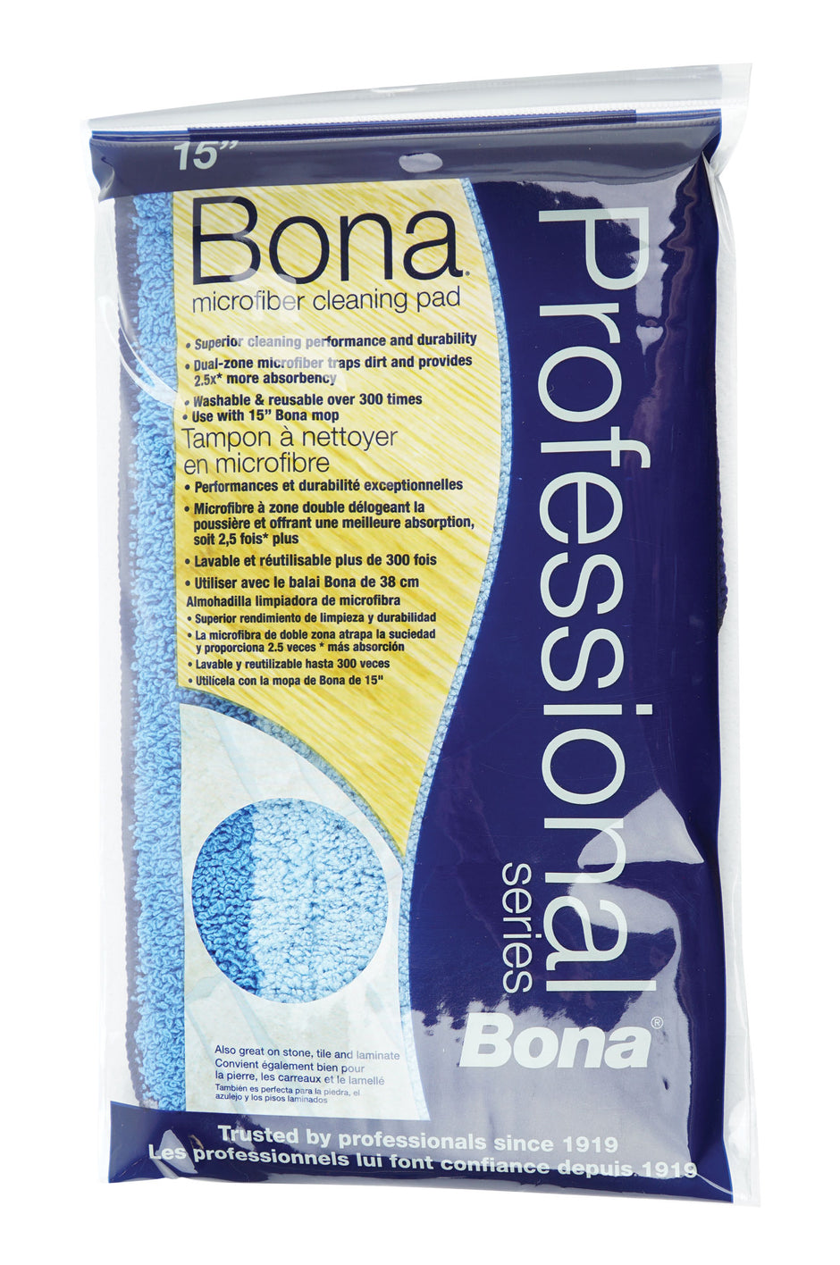 Microfiber Replacement Pad - 4"  X 15" (10.1 cm x 38.1 cm) - Bona  SJ306CS