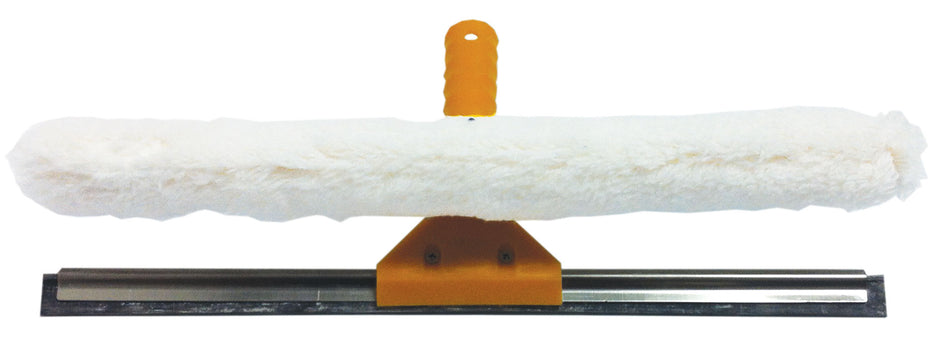Double Function Squeegee - with Rubber Strips or Strip Washer - Aluminum Pole