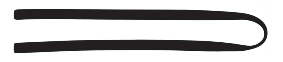 Rubber Replacement for Floor Squeegee - 42" (106.7 cm) - Black