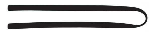 Rubber Replacement for Floor Squeegee - 42" (106.7 cm) - Black