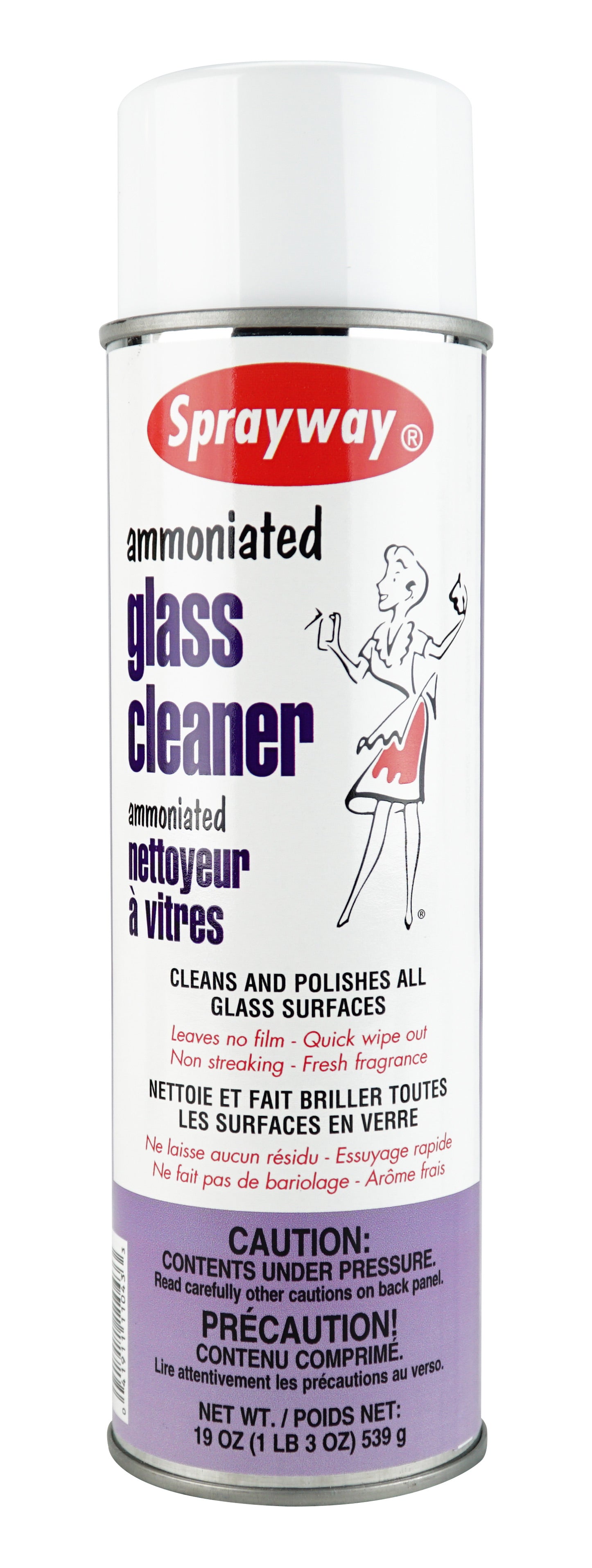 ***TEMP NLA***Ammoniated glass cleaner by Sprayway - 1lb, 3 oz (539g) - SW-043