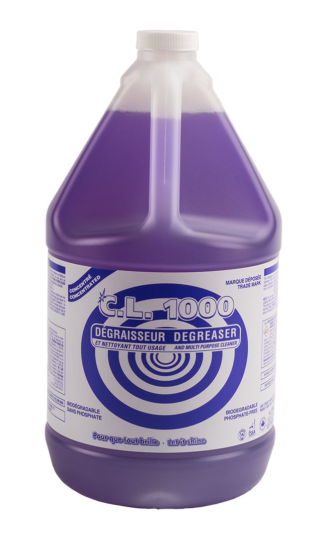 Concentrated Degreaser and Multi-Purpose Cleaner - 1.06 gal (4 L) -  C.L. 1000 CL10-GN4