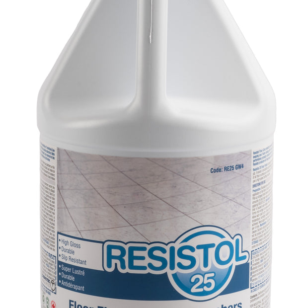 Floor Finish - High Gloss - Durable - Slip Resistant - 1.06 gal (4 L) - Resistol 18 RE25 GW4