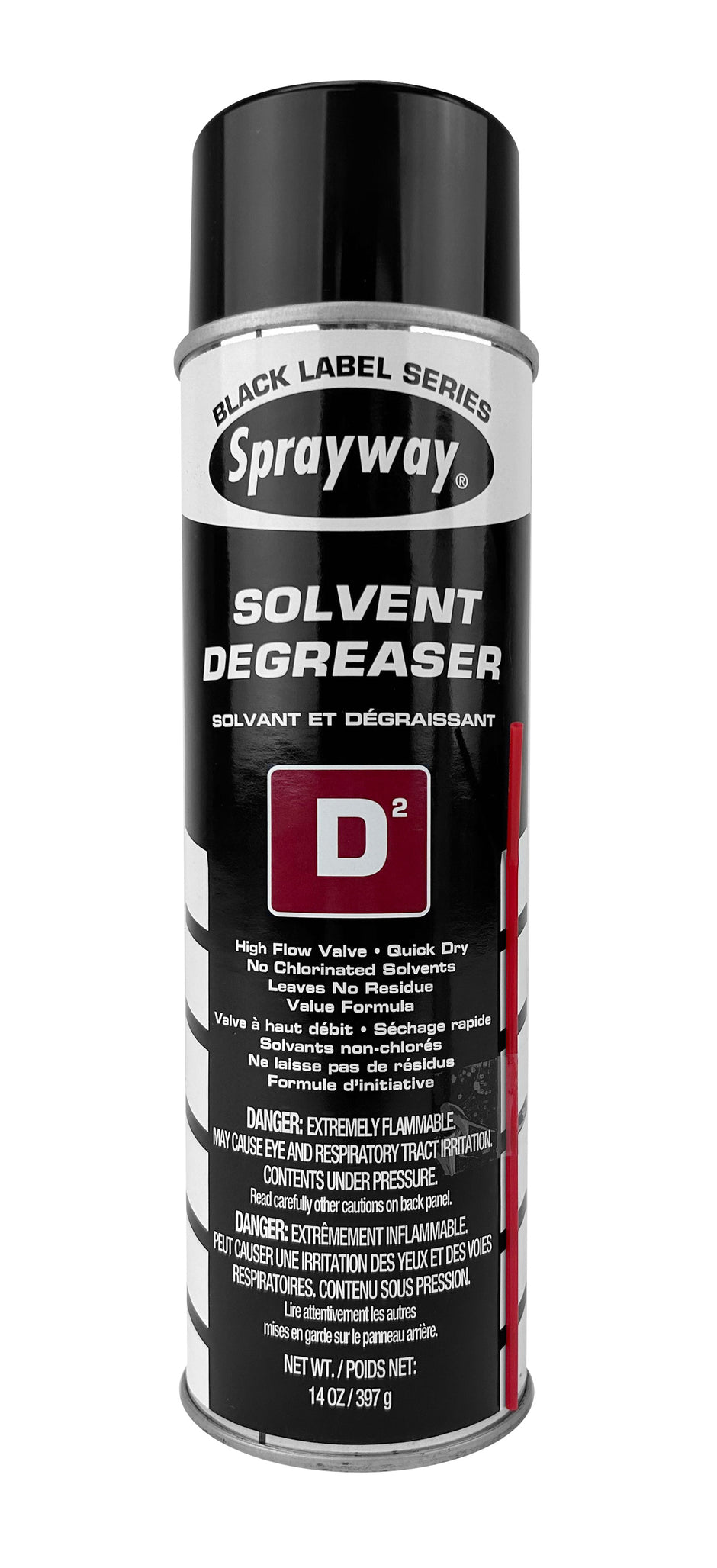Solvant Degreaser D2 - Quick dry that leaves no residue - Sprayway - 14 oz (397 g)