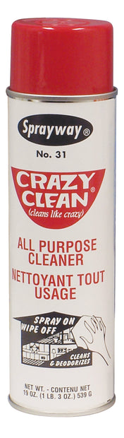 ***TEMP NLA***Crazy Clean All Purpose Cleaner and Deodorizer - 3 oz (539 g) - Sprayway 31C/31W