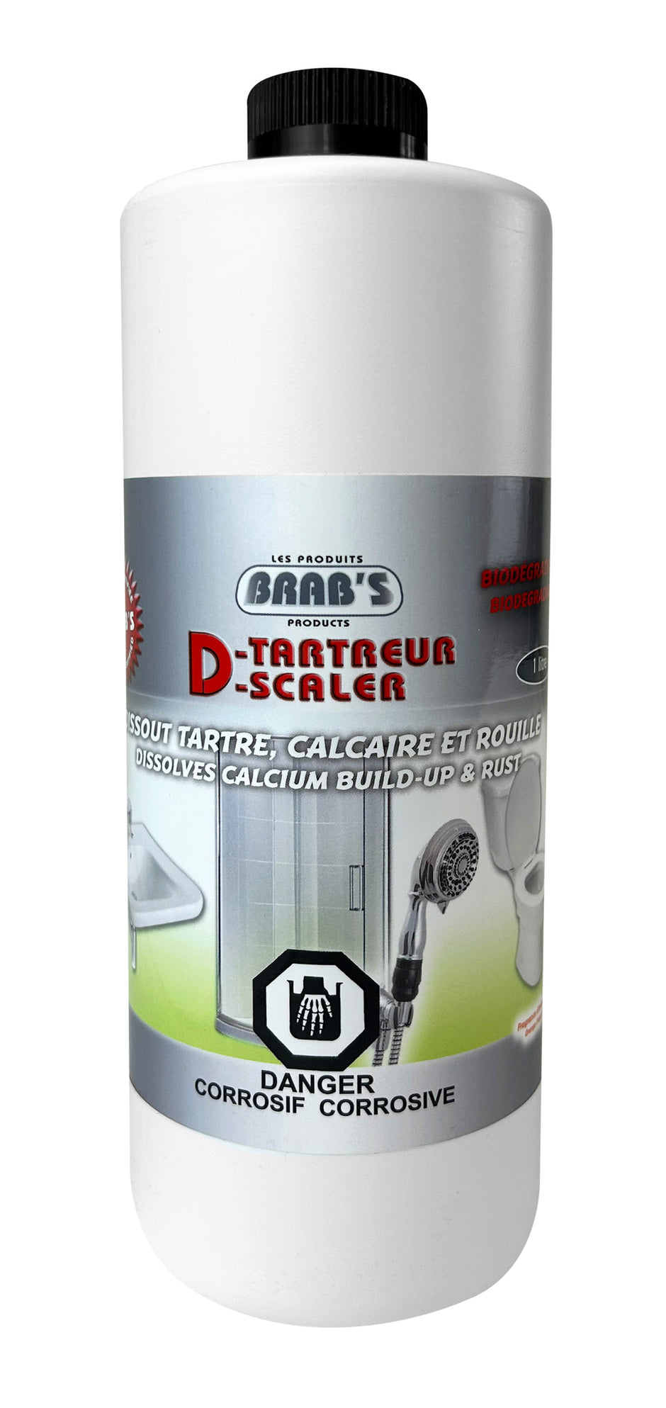 Calcium, Tartar and Rust Cleaner - 33.8 oz (1 L) - Brab's 193401