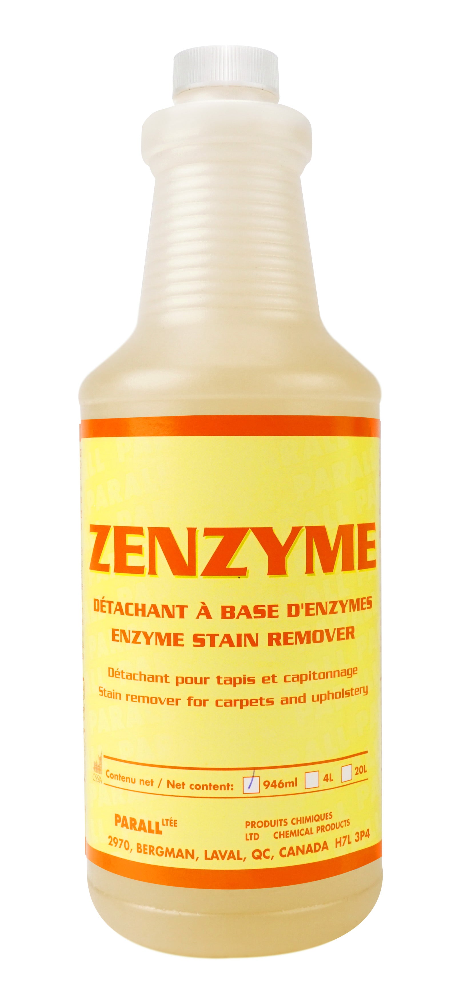 Enzyme Stain Remover - for Carpets and Upholstrery - 33.3 oz (946 ml) - Zenzyme