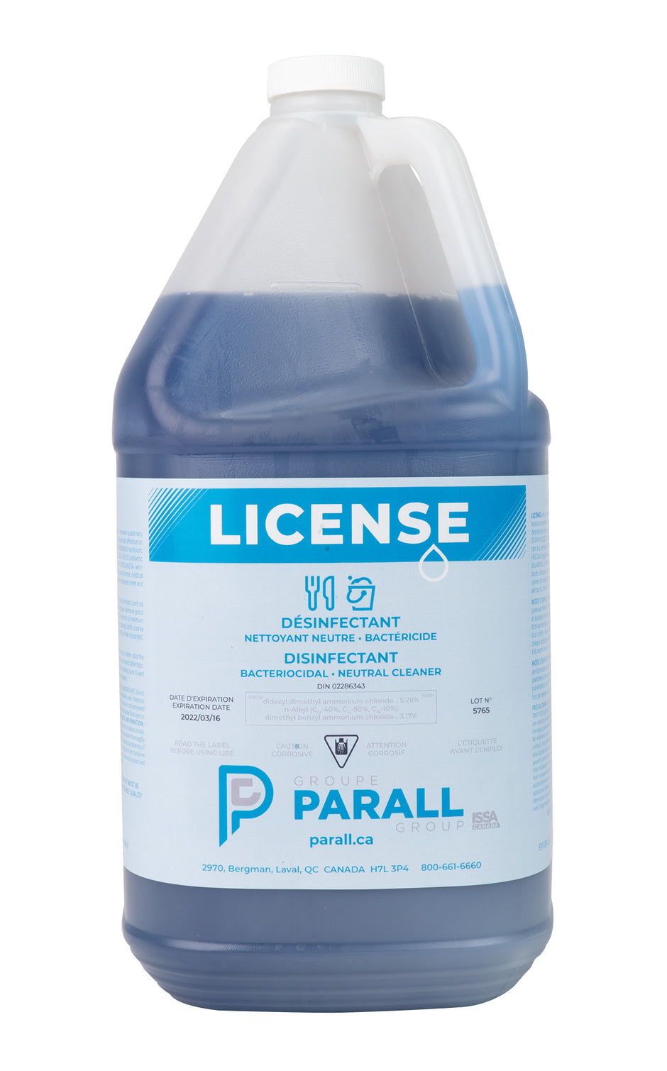 Neutral Concentrated Desinfectant Cleaner - 1.06 gal (4 L) - License - Disinfectant for use against coronavirus (COVID-19)