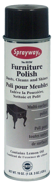 Furniture Polish - with Lemon Oil - 19 oz (539 g) - Sprayway - Claire 811W