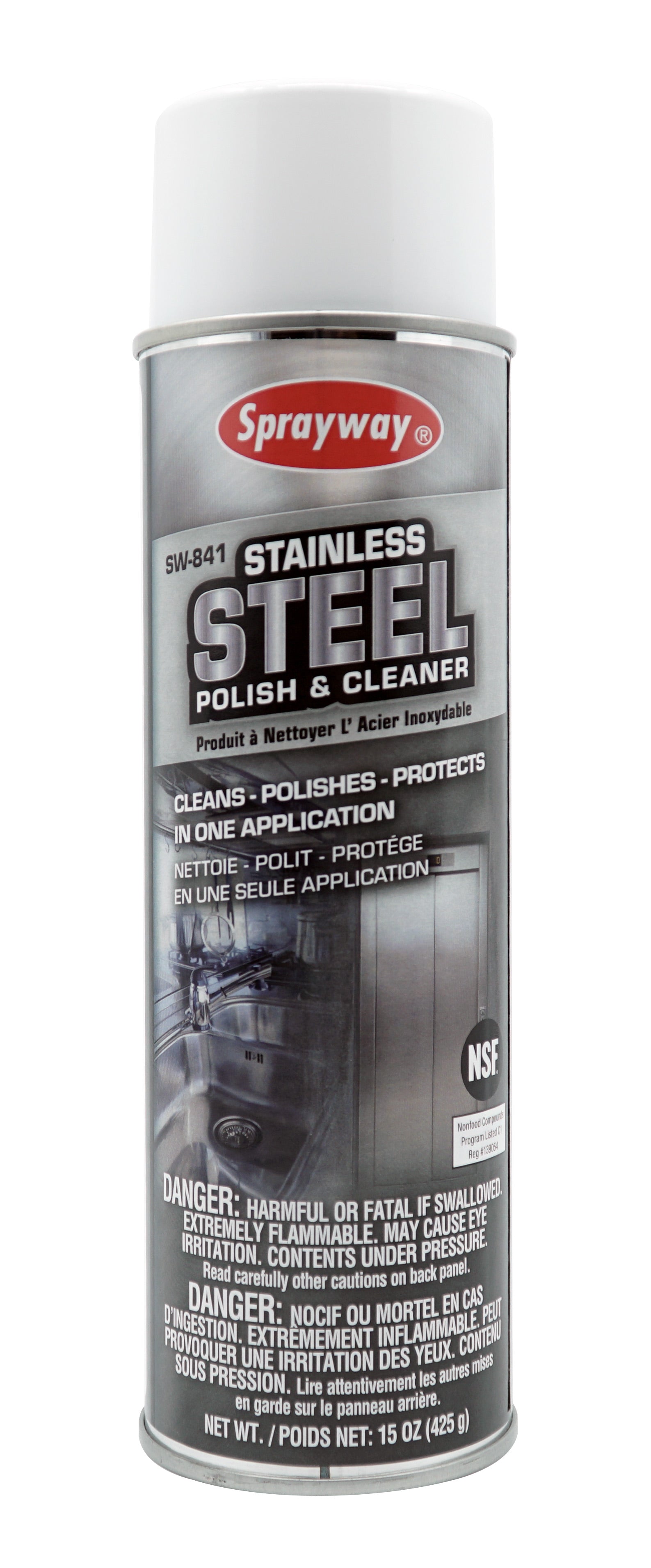 Stainless Steel Polisher and Cleaner - 15 oz (425 g) - Sprayway 841W