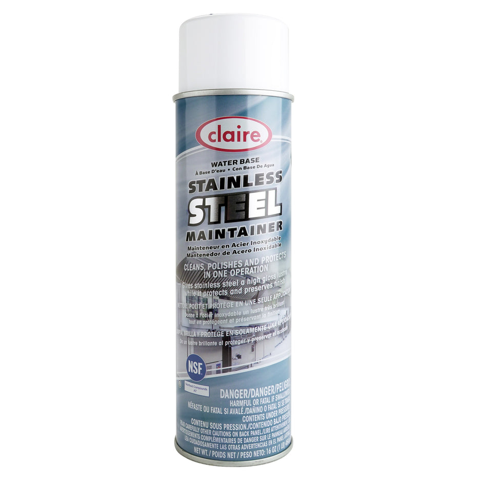 ***TEMP NLA***STAINLESS ST POLISH AND CLEANER WATER BASE SPRAYWAY - CLAIRE