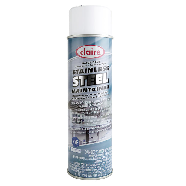 ***TEMP NLA***STAINLESS ST POLISH AND CLEANER WATER BASE SPRAYWAY - CLAIRE
