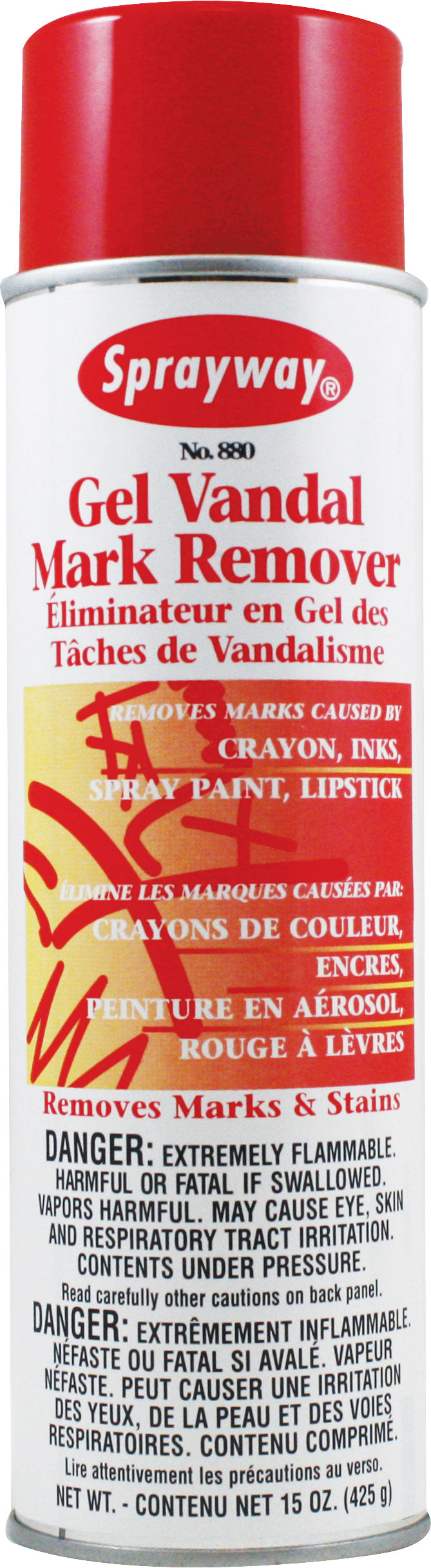 Gel Vandal Mark Remover - 15 oz (425 g) - Sprayway - Claire 880W