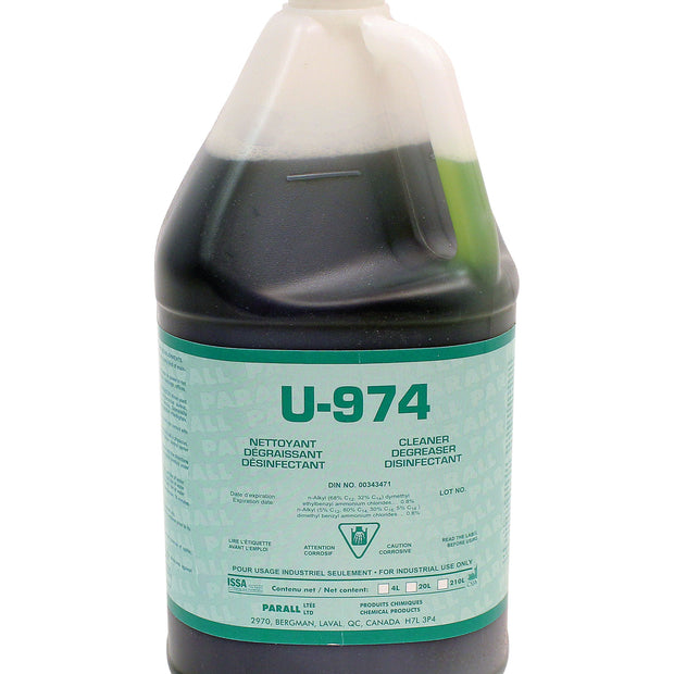 Cleaner, Degeraser and Disinfectant - for Industrial Use - 1,06 gal (4 L) - U974