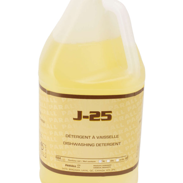 Concentrated Dishwashing Detergent with Active Degreaser -1.06 gal  (4 L) - Parall  J-25