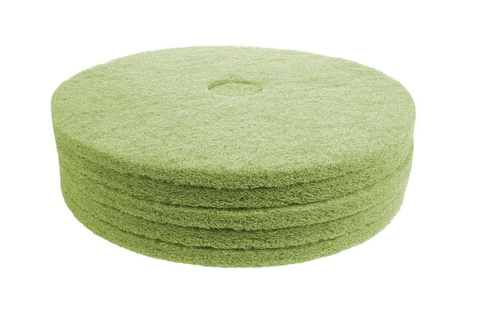 Floor Machine Pads - for Super Scrub - 18" (45.7 cm) - Green - Box of  5 - 66261054262