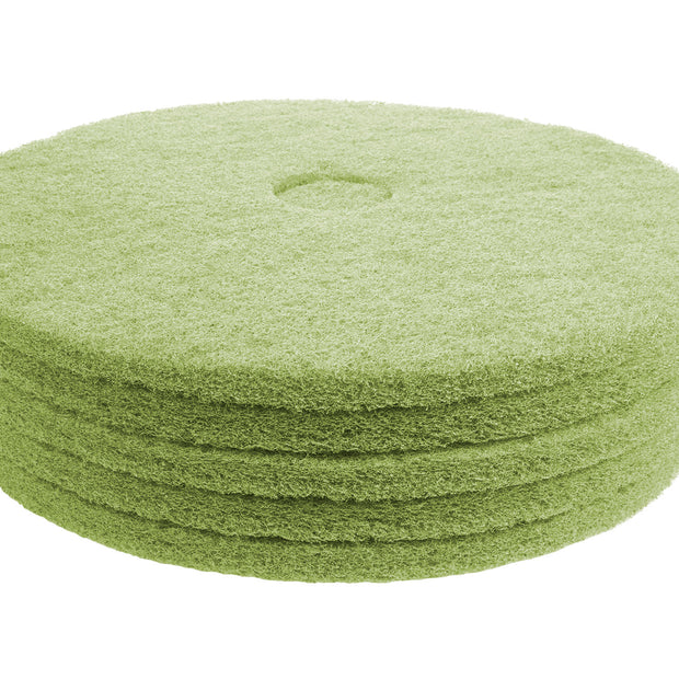 Floor Machine Pads - for Super Scrub - 18" (45.7 cm) - Green - Box of  5 - 66261054262