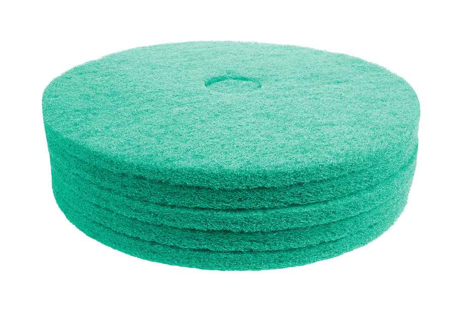 Floor Machine Pads - for Burnishing - 20" - Aqua - Box of 5