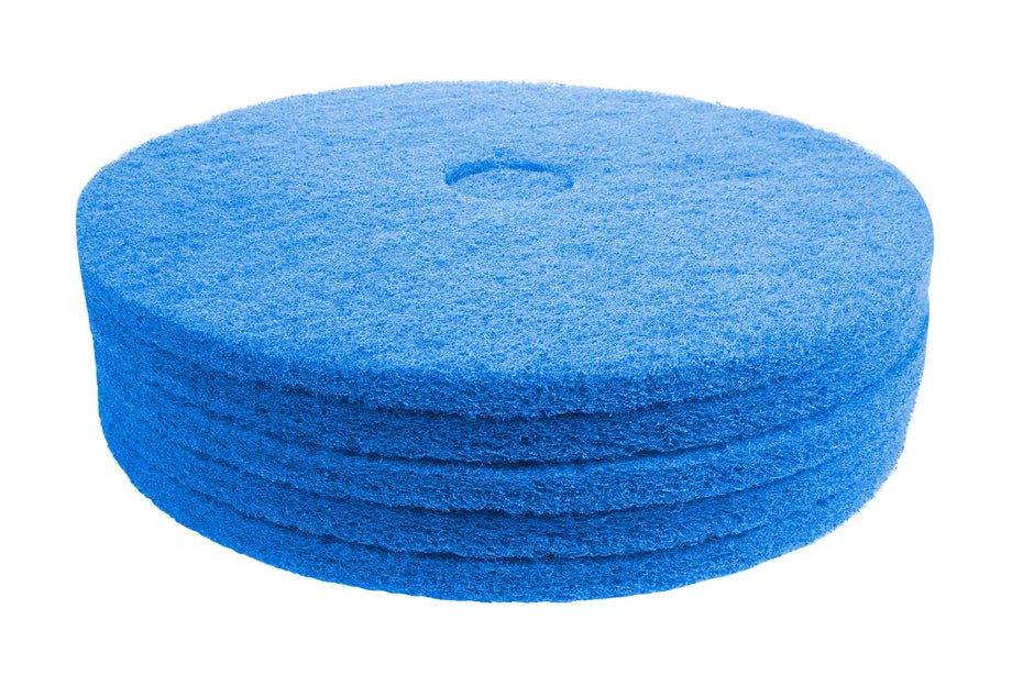 Floor Machine Pads - for Super Scrub - 20" (50.8 cm) - Blue - Box of 5 - 66261054247