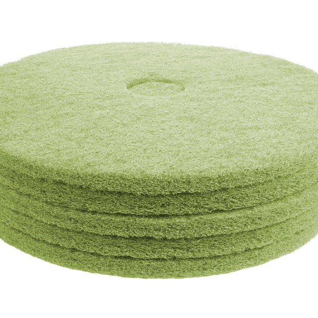 Floor Machine Pads - for Super Scrub - 20" (50.8 cm) - Green - Box of 5 - 66261054264