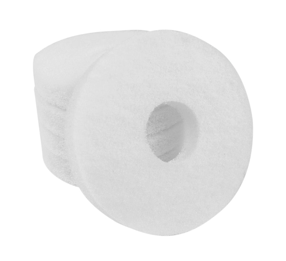 Floor machine Pads - Super Polish - Spray Buff - 6.5" (16.5 cm) - White - Box of 5 - 66261008823