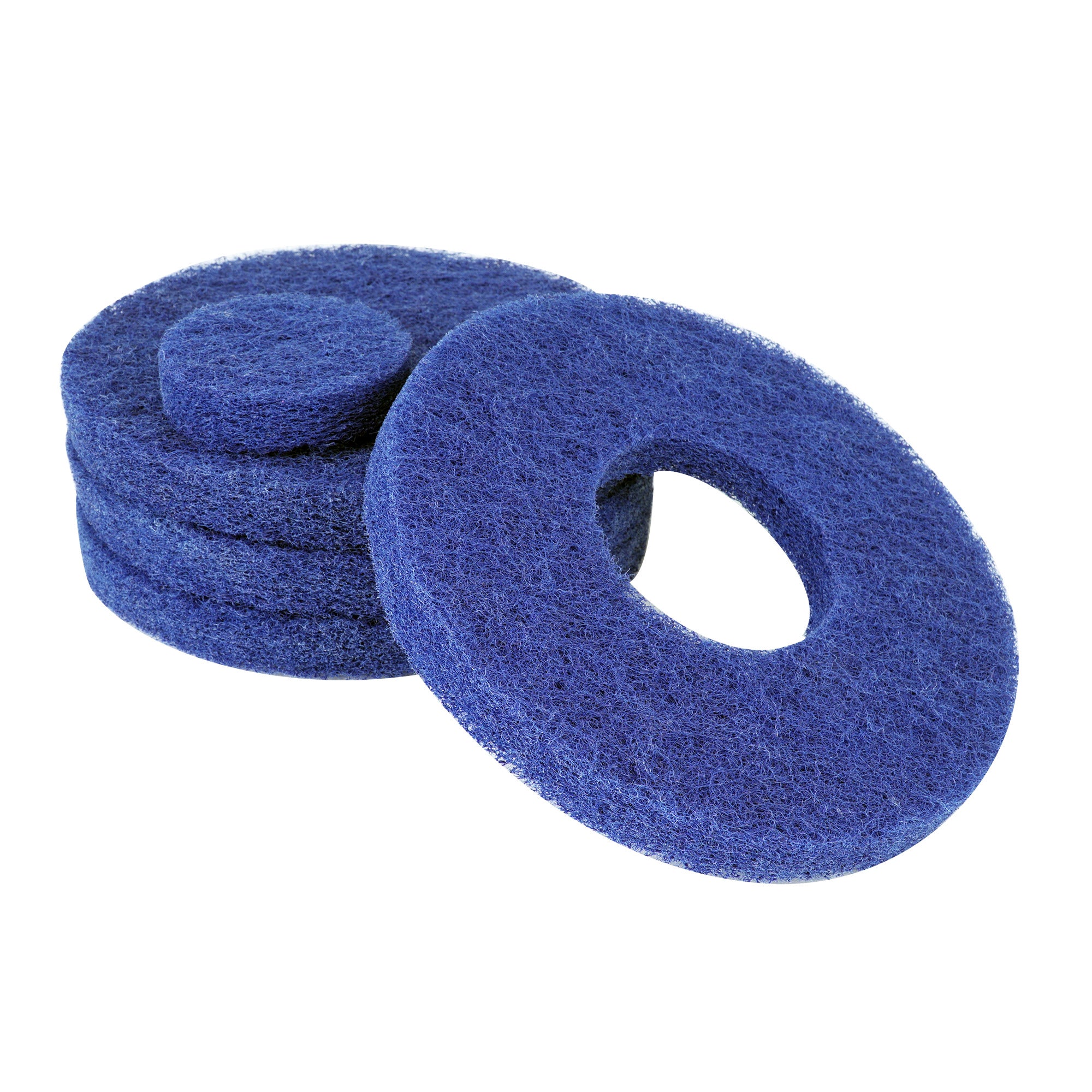 CLEANING PAD BLUE 8'' PK4