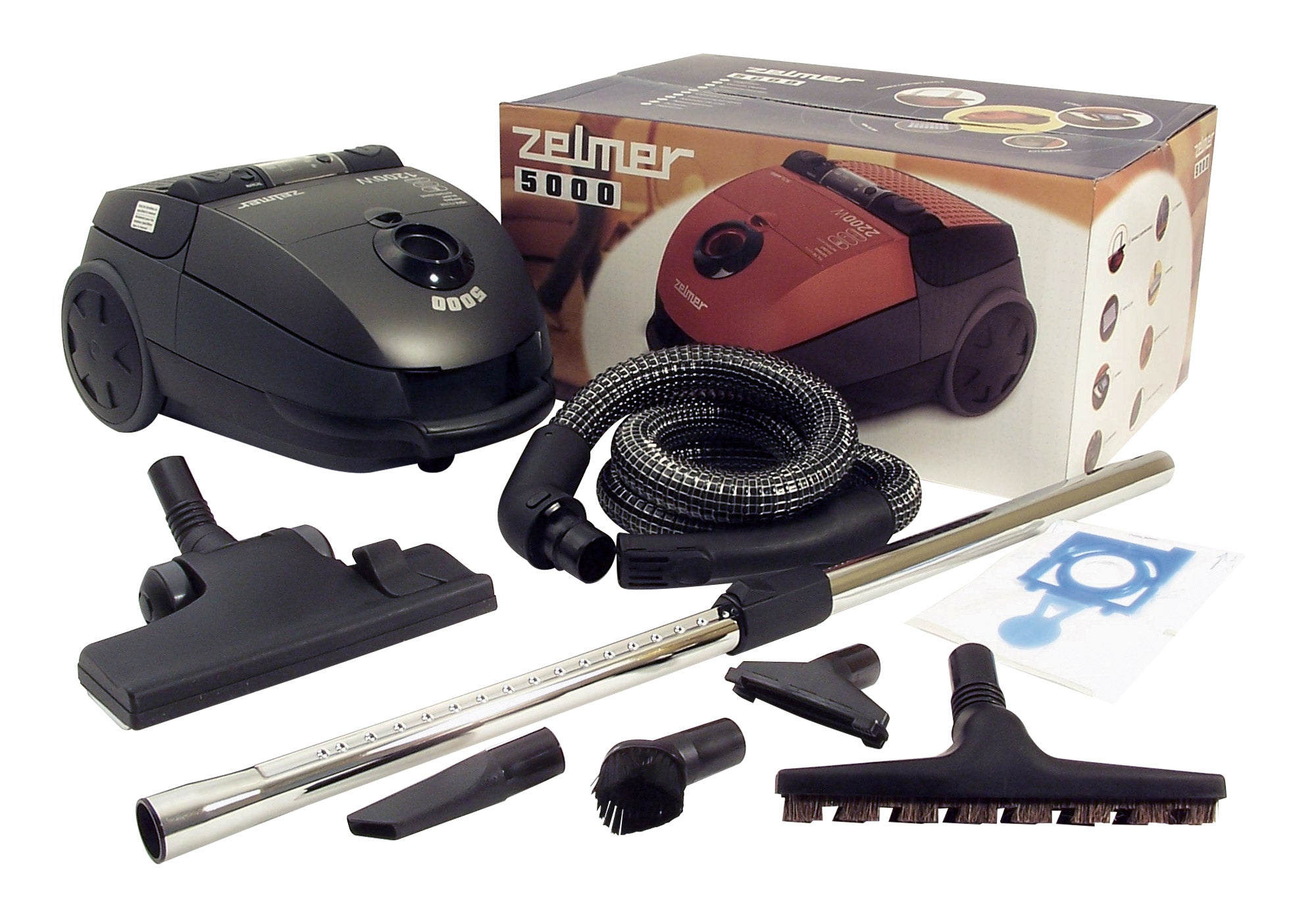 VC5000 Canister Vacuum Cleaner by Zelmer - 1200 Watts - Black
