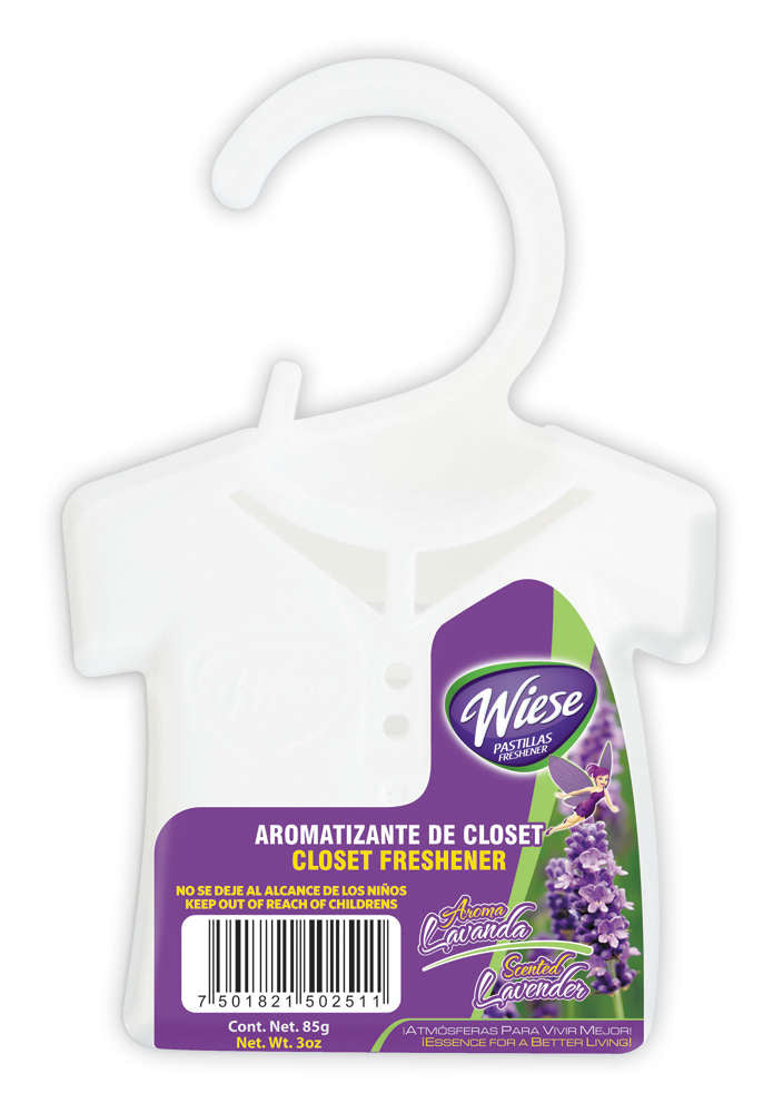 Drawer and Closet Freshener - Lavender Scent - 3 oz (85 g) - Wiese NPAP00
