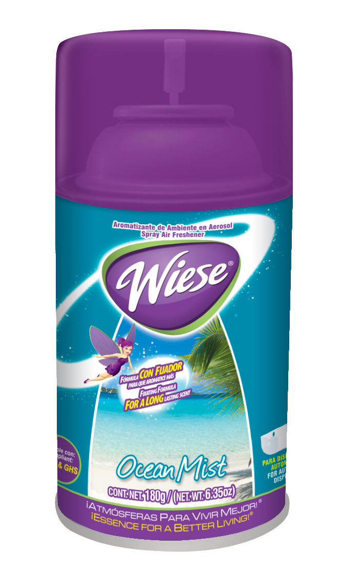 Metered Air Freshener - Ocean Mist Scent - 6.2 oz (180 ml) - Wiese NAEDC02