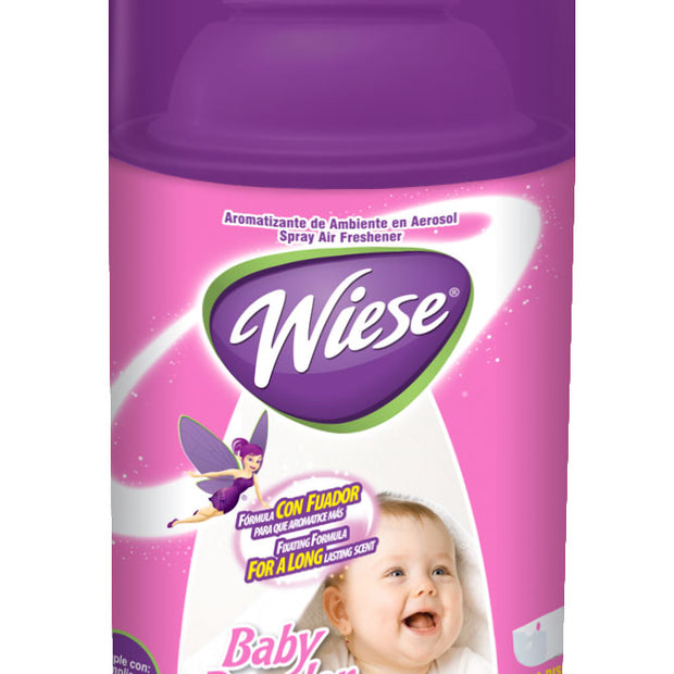 Metered Air Freshener - Baby Powder Scent - 6.2 oz (180 ml) - Wiese NAEDC12