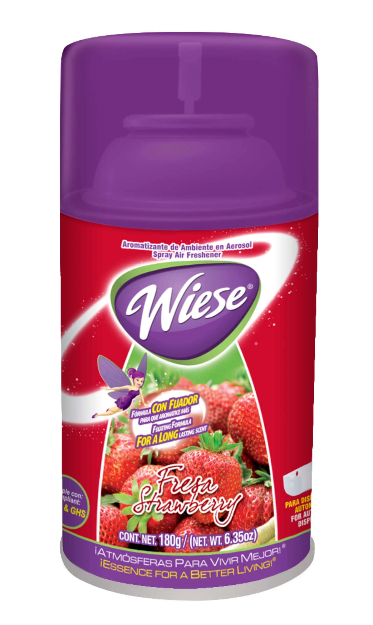 Metered Air Freshener - Strawberry Scent - 6.2 oz (180 ml) - Wiese NAEDC20