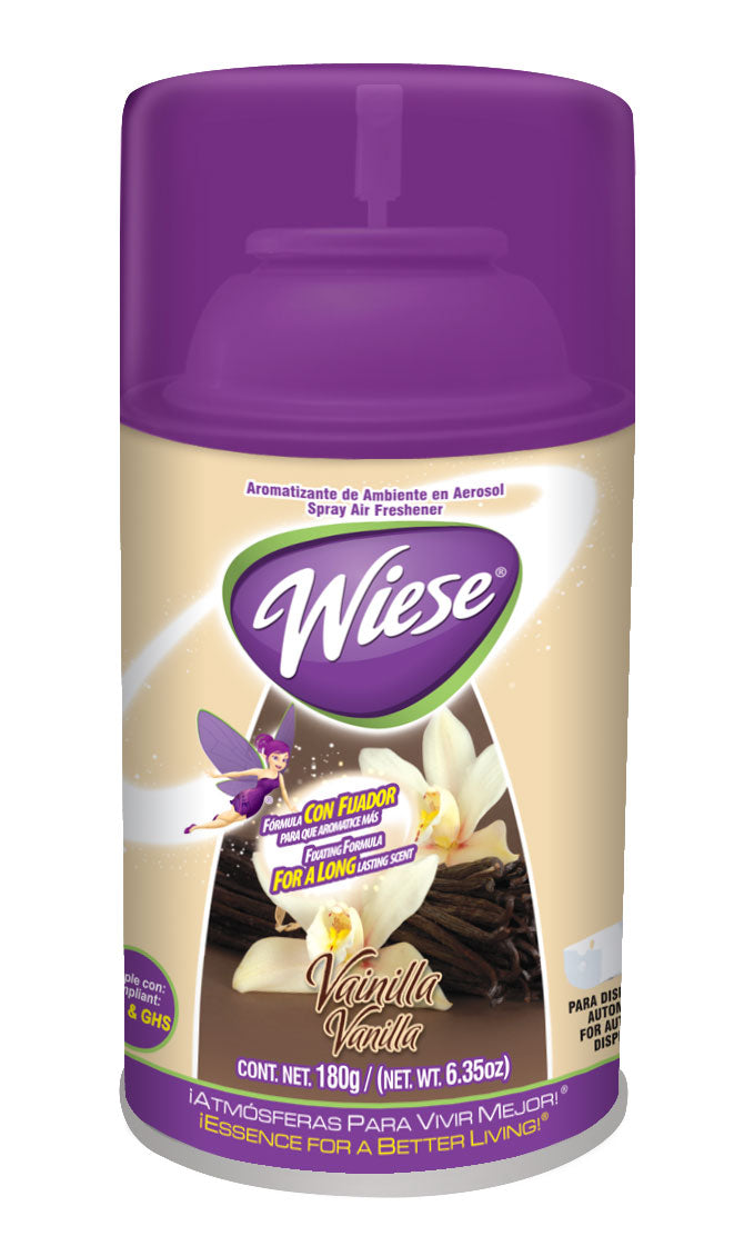 Metered Air Freshener - Vanilla Scent - 6.2 oz (180 ml) - Wiese NAEDC04