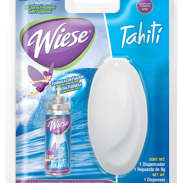 Air Spray Freshener with Mini Dispenser - Tahiti Scent - 0.31 oz (9 g) - Wiese NAEMS03