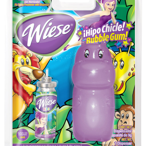 Air Spray Freshener with Mini Dispenser - Bubble Gum Scent - 0.31 oz (9 g) - Wiese NAEMS11