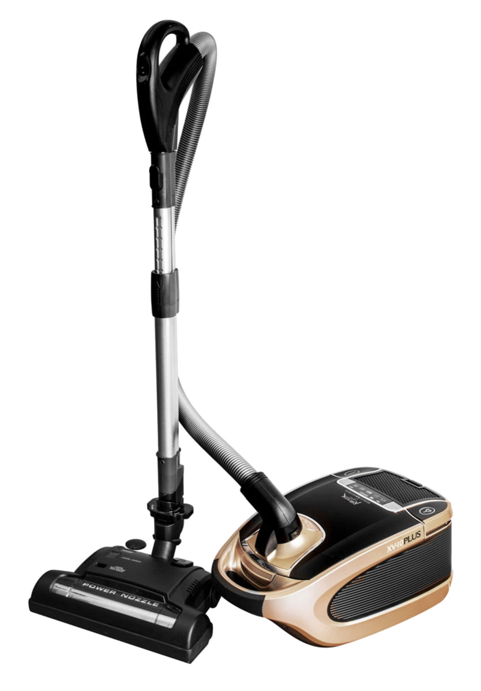 Canister Vacuum Cleaner XV10PLUS - Power Nozzle with Height Adjustment - Digital Control - HEPA Filtration - Set of Brushes