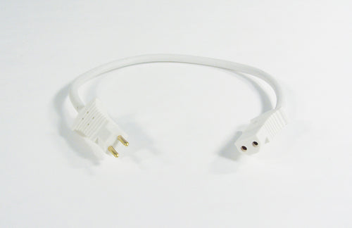 16 PIGTAIL ELECTRIC CORD (M/F) - WHITE