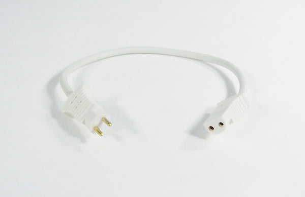 16 PIGTAIL ELECTRIC CORD (M/F) - WHITE