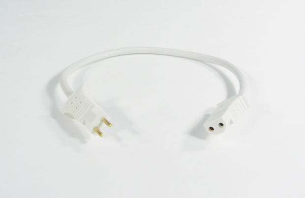 16 PIGTAIL ELECTRIC CORD (M/F) - WHITE