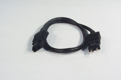 22 PIGTAIL ELECTRIC CORD (M/F) - BLACK