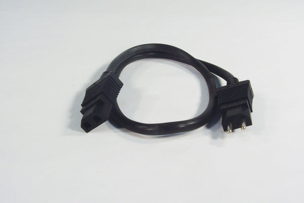 22 PIGTAIL ELECTRIC CORD (M/F) - BLACK