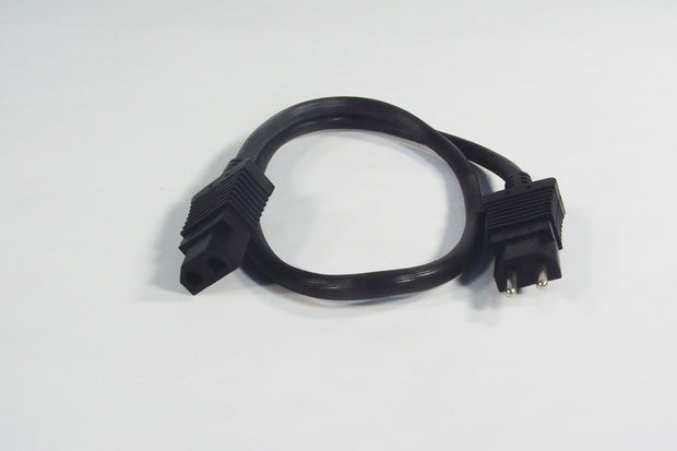 22 PIGTAIL ELECTRIC CORD (M/F) - BLACK