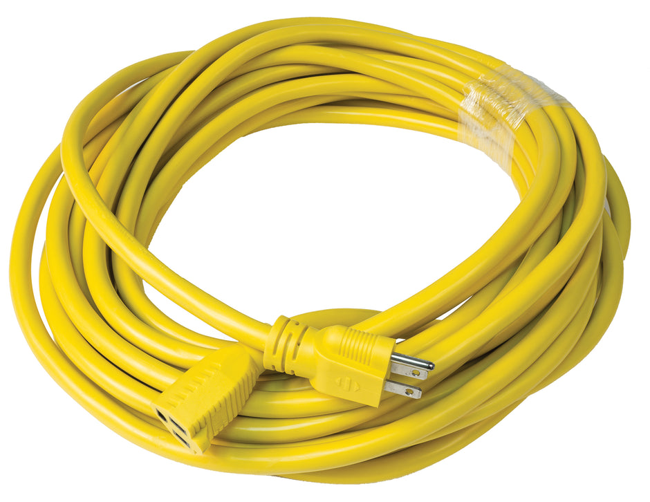 50' (15 m) Commercial Electric Cord - 14/3 - 600 V - Yellow