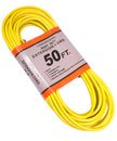 50' Extension Cord, 3-Wire Grounded, 16/3 SJT, 13 A, 125 V,