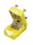 Male Electrical  Plug - 3 Wires - Top Quality - Yellow - Leviton