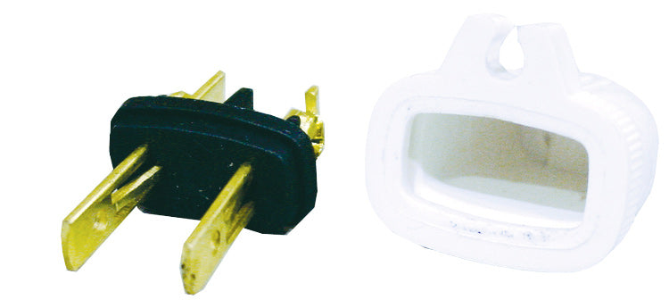 2 WIRES REPLACEMENT PLUG (M) - WHITE