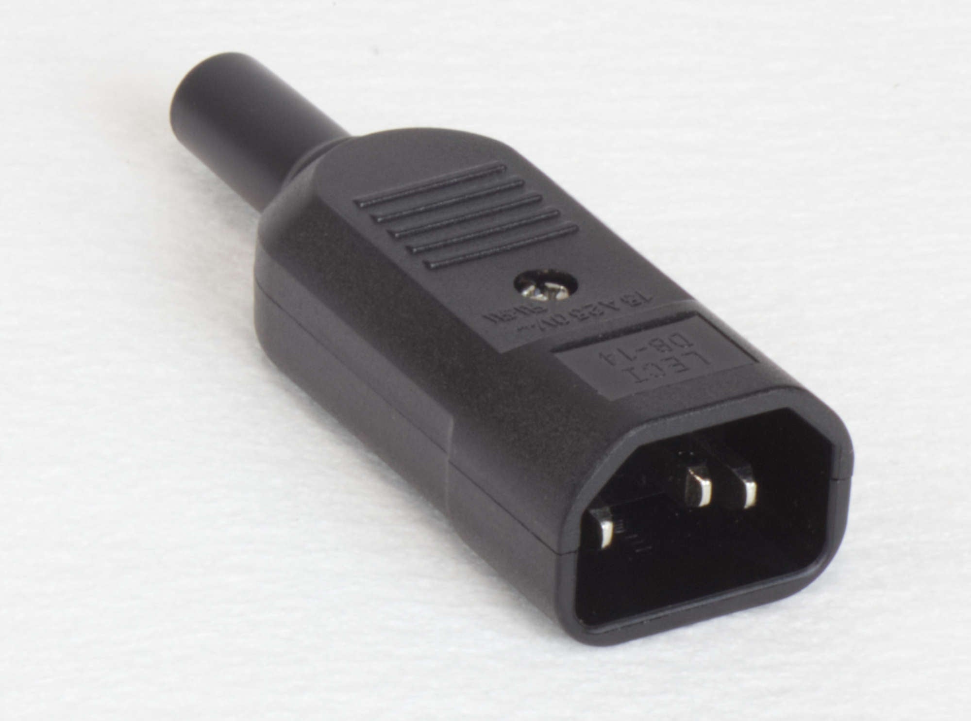 3-Wire Male Plug with Sheath and Cord Protector for ZZ2001