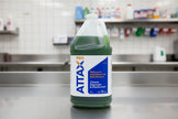 4L of ATTAX PRO cleaner and degreaser on a stainless steel countertop